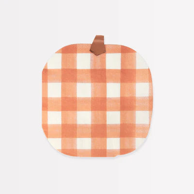 Gingham Pumpkin Napkins