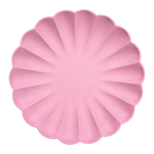 Large Bubblegum Compostable Plates