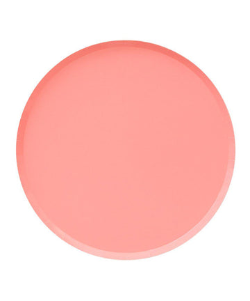 Neon coral large plates