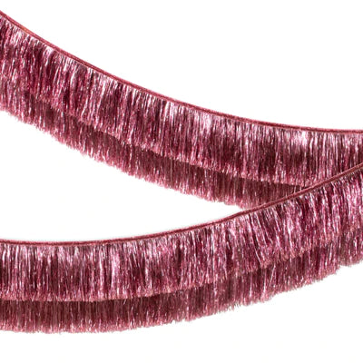 Pink Tinsel Fringe Garland