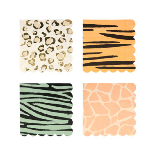 Safari Animal Print Large Napkins