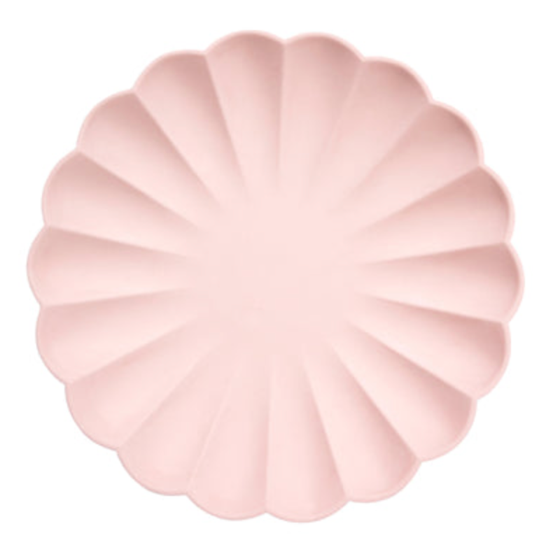 Large Candy Pink Compostable Plates