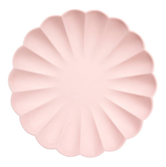 Large Candy Pink Compostable Plates