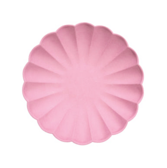 Small Bubblegum Pink Compostable Plates