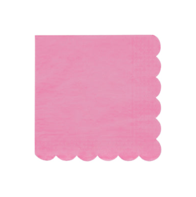 Large Bubblegum Pink Paper Napkins