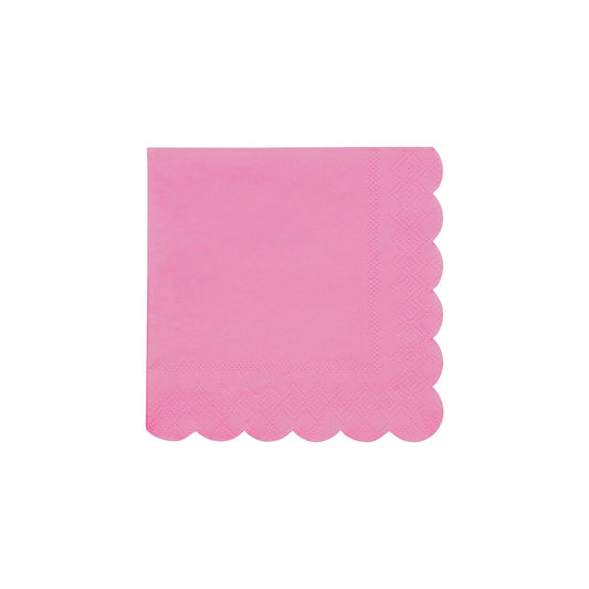 Small Bubblegum Pink Paper Napkins