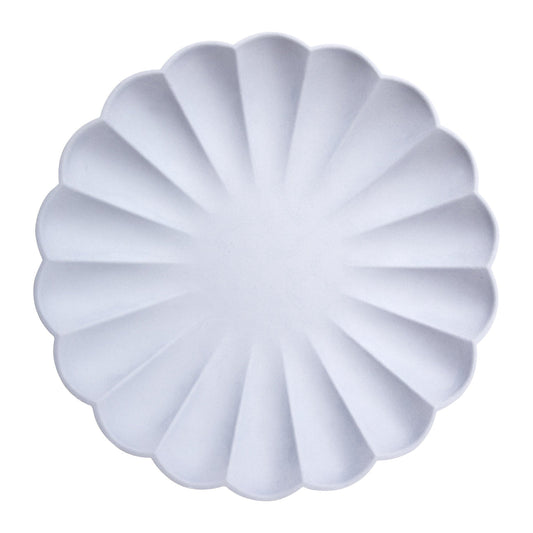 Large Soft Lilac Compostable Plates